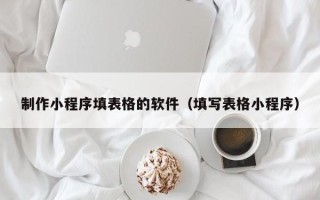 儋州制作小程序填表格的软件（填写表格小程序）