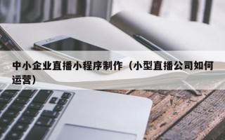 儋州中小企业直播小程序制作（小型直播公司如何运营）