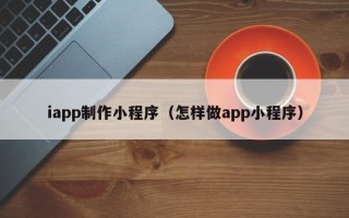 儋州iapp制作小程序（怎样做app小程序）
