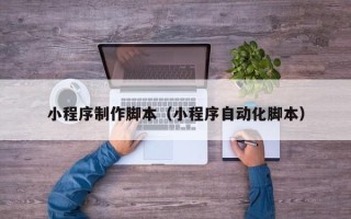 儋州小程序制作脚本（小程序自动化脚本）